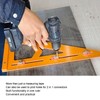 Rafter Square 2 in 1 High Accuracy 220x380mm Mechanical Angle