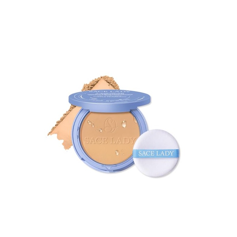 SACE LADY Polvo Compacto Waterproof Base de Maquillaje Mate, Control