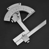 Universal Bevel Protractor, Stainless Steel Angle Protractor 0-320° Precision Angle