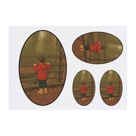 4 x 'Autumnal Forest Boy' Temporary Tattoos - Water Resistant, Skin-Safe, Non-Toxic Transfers, Mixed Sizes (TO00084830)