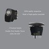 Windshield Washer Wiper Momentary Rocker Switch 6PIN DPDT (ON) ON