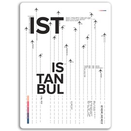 2 x 10cm Istanbul Airport Vinyl Stickers - Turkey Sticker Laptop Luggage #17137 (10cm Tall)