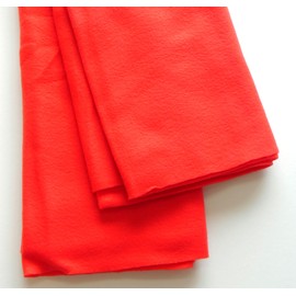 NASKA 5582 Fleece Fabric, Plain, Width 55.1 x 39.4 inches (140 x 100 cm), COL. 7 Red