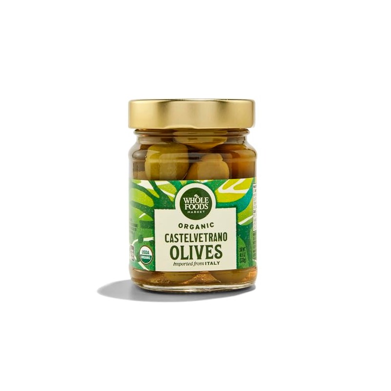 Whole Foods Market, Organic Castelvetrano Olives, 4.58 Ounce