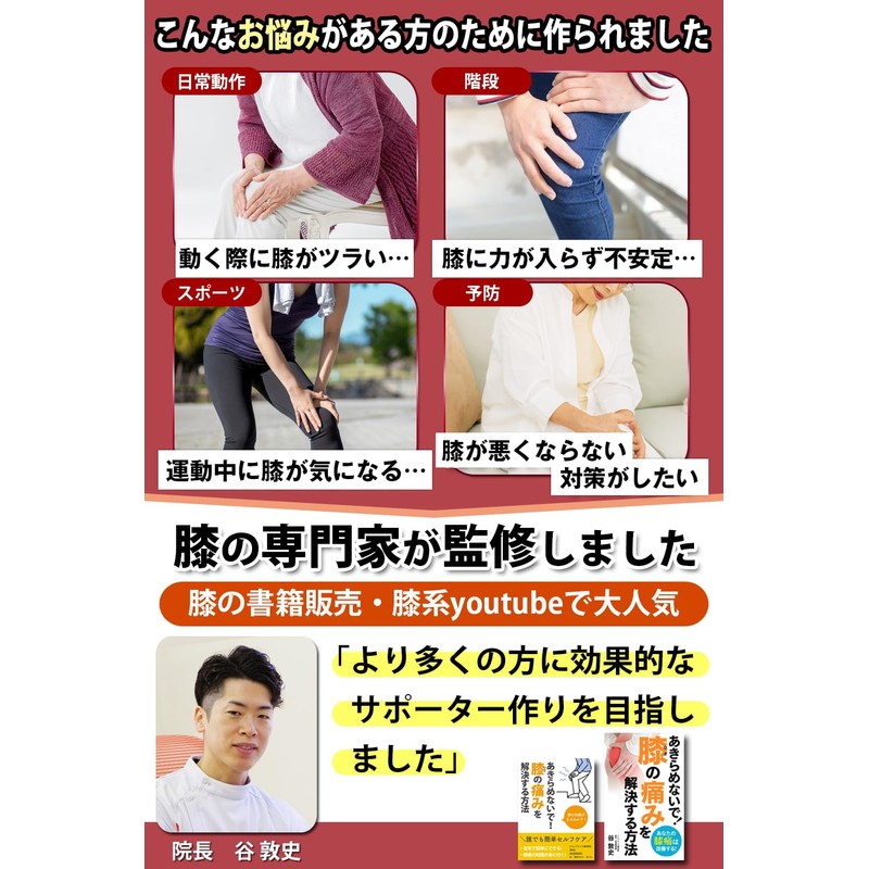 LURE 膝サポーター ひざ専用 【専門家監修】 スポーツ 人気 ケガ対策 ブラック (左右兼用 XXLサイズ