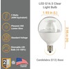 Diodesy- Pack of 6 G16.5 LED Light Bulb 5W (40W