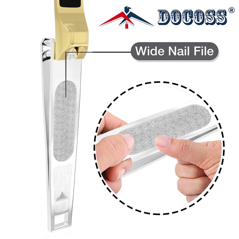 DOCOSS- Pack Of 2-Quality Gold Nail Clippers Antique Nail Cutter
