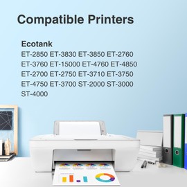 Faslvink Compatible 502 Ink Refill Bottles Replacement for 502 Ink Refill Bottles 4 Pack Use with Epson Printer ET-4850 ET-2850 ET-3850 ET-2750 ET-3750 ET-2760 ET-3760 ET-4760 Ink 502