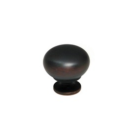 Richelieu Hardware BP4923BORB Varennes Collection 1 1/4-inch (32 mm) Brushed Oil-Rubbed Bronze Traditional Cabinet and Drawer Mushroom Knob for Kitchen, Bathroom, and Furniture