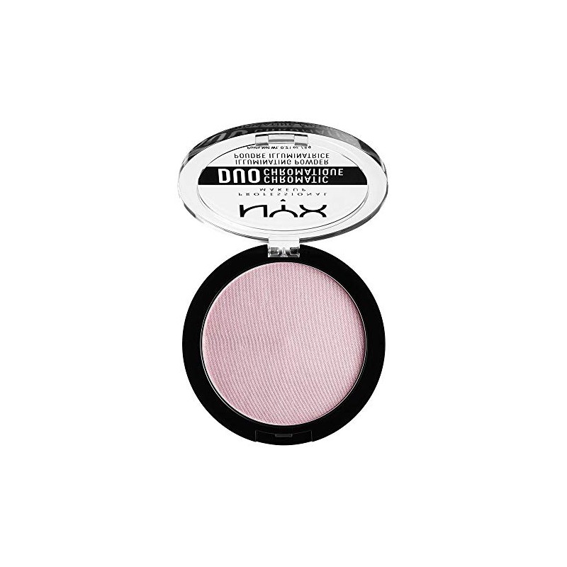 NYX Professional Makeup Duo Chromatic Illuminating Powder Highlighter- Lavender Steel,