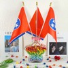 QQSD Tennessee Small Flag Stick Mini Hand Held Flags -
