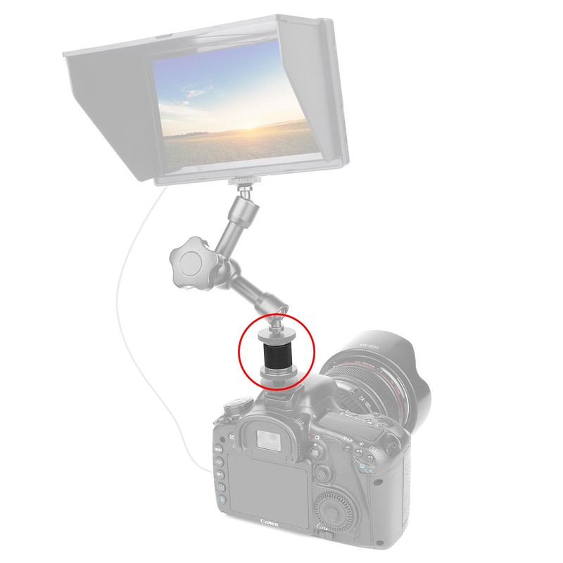 ChromLives 2Pack Tripod Nut Barrel Nut Connection Nut with 1/4"-20