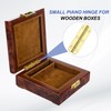 MECCANIXITY Small Piano Hinge 180Degree Jewelry Box Hinges with Screws