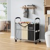 Tajsoon 3 section Laundry Hamper Sorter, Laundry Sorter Cart with