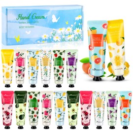 Pack of 18 Hand Cream Women's Gift Set, Hand Cream Set Dry Cracked Hands Foot Moisturising Cream Fragrance Hand Day Night Cream Body Cream for Mother's Day Valentine's Day for Women Mother Girlfriend