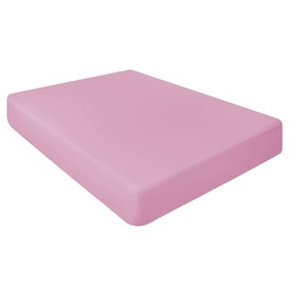 NIYS Luxury Bedding Finest 100% Egyptian Cotton 10"/25CM Fitted Sheets (Single, Pink)