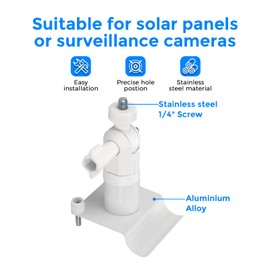 Vinyl Siding Mount for Security Cameras - Heavy Duty Adjustable Outdoor Camera Mounting Bracket, No Drilling Required, Fits Ring/Nest/Arlo/Blink, for Home Surveillance & Weatherproof Protection