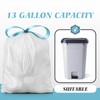 Teivio 13 Gallon 60 Counts Strong Tall Kitchen Drawstring Trash