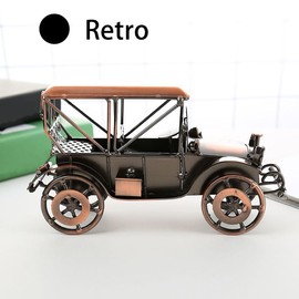 Metal Antique Vintage Car Model Handcrafted，Vintage Car Model Old Vintage Car Model Car Sculpture Antique Classic Car Ornament for Car Arts Craft Office Home Desktop Decoration Hobbies (Bronze 1)