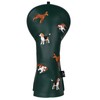 Craftsman Golf PU Leather Embroidery Dog 460cc Driver Headcover