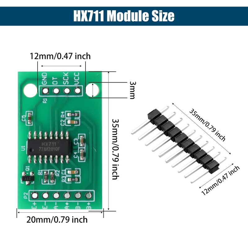 HX711 Weighing Sensor Module Binghe Pack of 5 HX711 Pressure