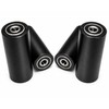 4 x Polyamide Wheels Diameter 40 mm with Ball Bearings