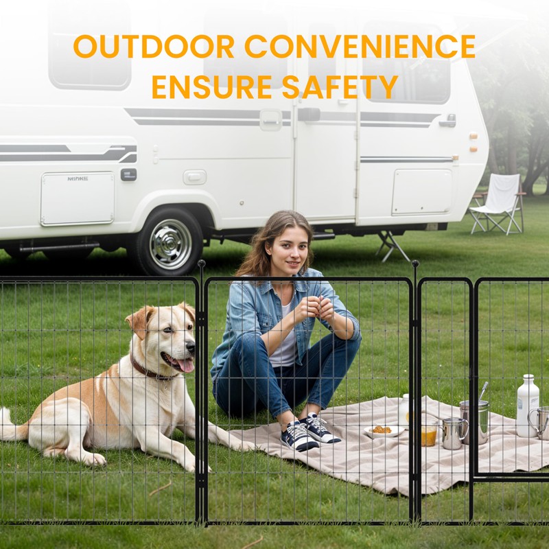 Dog Playpen 24 Inch 16 Panles, Ideal Dog Fence for