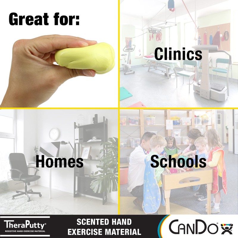 CanDo TheraPutty Scented Hand Exercise Putty For Rehabilitation, Exercises, Hand