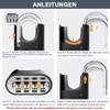 ZHEGE Large Heavy Combination Lock, Combination Lock, 4 Digits, High