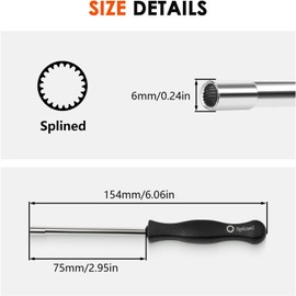 SANTUO 21-Teeth Splined Screwdriver Carburettor Screwdriver Tune-up Adjustment Tool for 530035560 2-Stroke Husqvarna Poulan Craftsman Homelite Ryobi String Trimmer Chainsaw Leaf Blower
