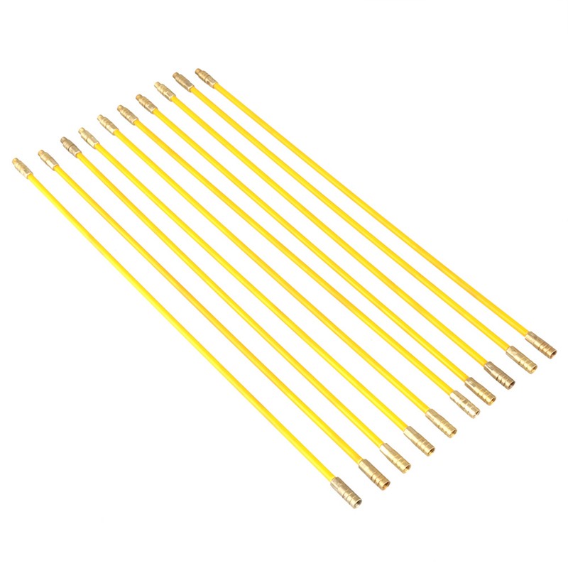 10pcs 4mm Fiberglass Running Wire Cable Electrical Fish Tape Pull