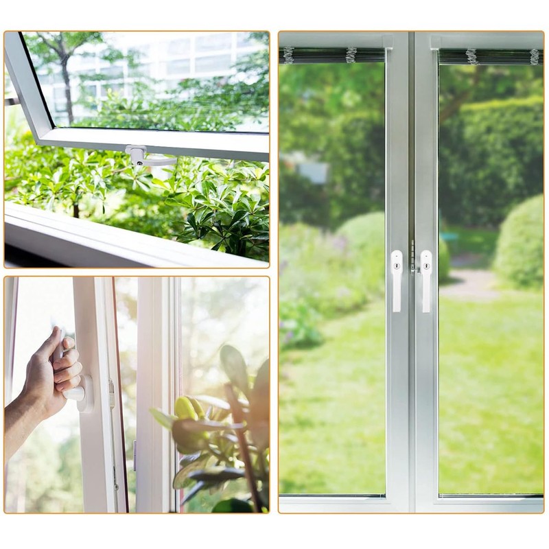 Window Handle Aluminium Lockable, Window Handle, Window Handles, Lockable White