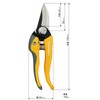 Chikamasa TSB-77B Chikamasa Limited Edition Small Pruning Shears, Yellow, Scissors