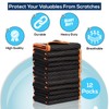 SIMPLI-MAGIC 79522 Heavy Duty Padded Moving Blankets, Orange/Black, 72” x