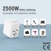 Offgridtec Universal Travel Adaptor Worldwide 3 x USB-A and 1