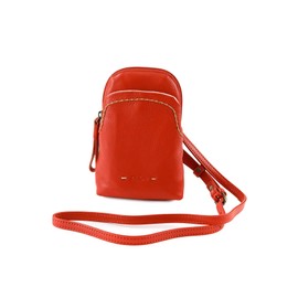 Dakota DA-1034470 Women's Mobile Shoulder Bag, Genuine Leather, red