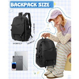 SZLX School Backpack Women's Lightweight School Bag Casual Daypack College Laptop Backpack for Men Women Waterproof Travel Backpack for Sports High School Backpack Teenager School Bags Backpack Girls