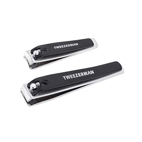 Tweezerman Stainless Steel Nail Combo Set with Fingernail and Toenail Clippers