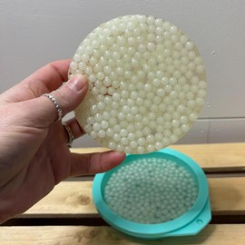 Reuseable Picky Pad GLOW IN THE DARK Fidget Toy with 300+ Beads, Biodegradable, Great Stress Relief for Fine Motor Skills and Anxiety Relief - Options: Clear Gel Base without Mold