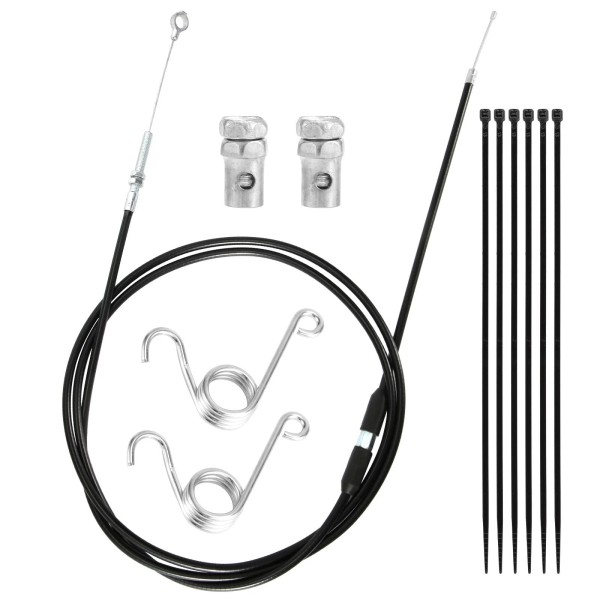 Nqeuepn 75in Go Kart Throttle Cable Kit, Brake with Spring
