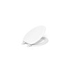 KOHLER Stonewood Quiet-Close Elongated Toilet Seat, White Finish