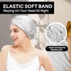 Gorro Dormir 100 Seda Morera Mujeres Hombres Cabello Rizado Fino