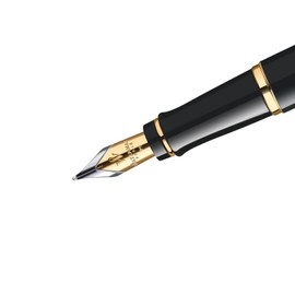 ウォーターマン 万年筆 F 細字 エキスパート エッセンシャル ブラックGT S2243112 正規輸入品