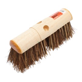 ProDec 13" Natural Palmyra Fibre Stiff Scavenger Broom Head for Heavy Duty Outdoor Sweeping
