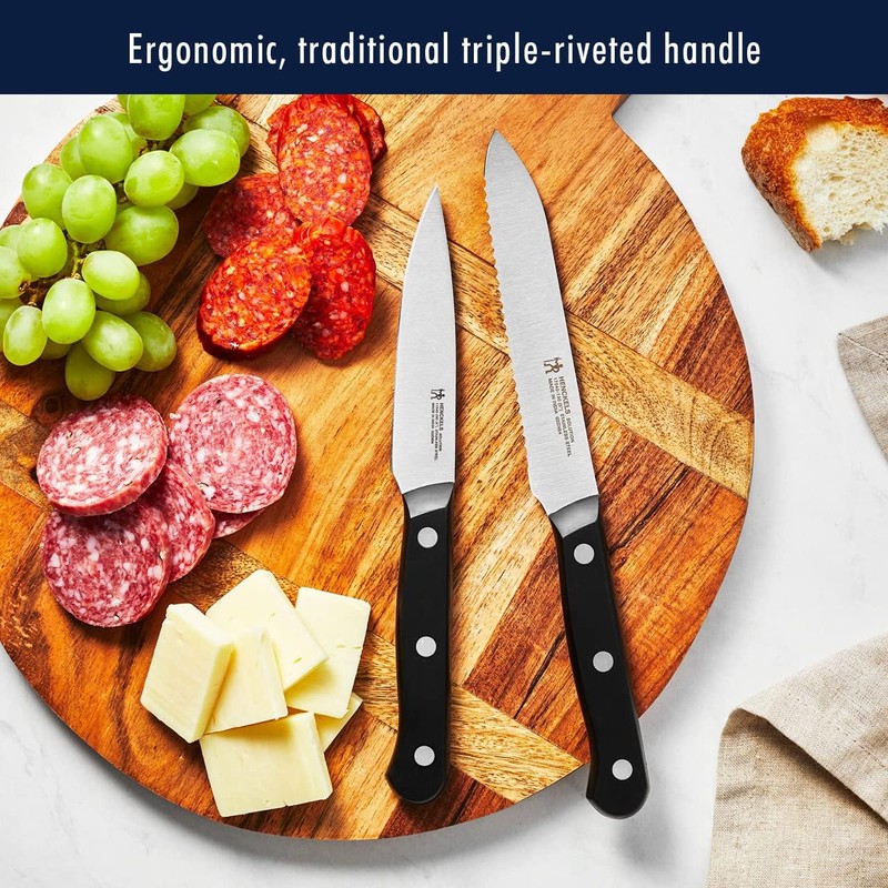 HENCKELS Solution Razor-Sharp 12-pc Knife Set, Chef Knife, Bread Knife,