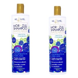 Nekane 2 Pzas Nekane Shampoo Morazul Matizador Azul 960g