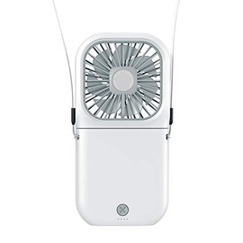 New Upgrade Handheld Fan Small Personal Fan with 3 Speeds Neck Rechargeable Portable Fan Powerful Mini USB Outdoor Fan Quiet Small Desk Fan Free Angle Good for Travel Home Office School - White