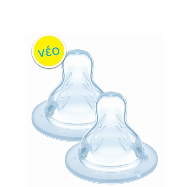 MAM Silicone Nipple 4+ Months, 2pcs CODE 412S