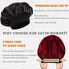 Himoswis Reversible Satin Bonnet for Men,Bonnets for Black Women Sleeping,Men