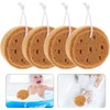 Esponja de Ducha Doble Cara Café – Pack 4 unidades